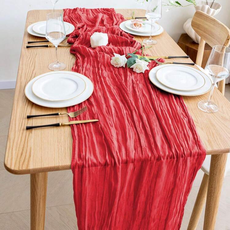 3/6 chiếc khăn trải bàn vải bố, khăn trải bàn vải bố voan phong cách Boho, thích hợp cho tiệc tùng, đám cưới, trang trí bàn ăn lễ Phục sinh, dài và trong suốt mộc mạc - Nhiều màu - Xem 41