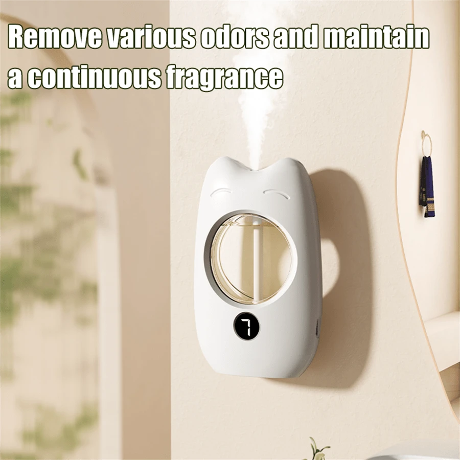 Bộ khuếch tán hương thơm thông minh 1 chiếc, Sương mù hương thơm tự động siêu âm, Có màn hình kỹ thuật số thông minh, Bộ liệu pháp hương thơm sạc Type-C, Khử mùi lâu dài cho phòng ngủ và phòng tắm, Máy khuếch tán hương thơm điện, Máy lọc không khí, Hương thơm bền lâu, Trang trí nghệ thuật bằng tinh dầu, Thích hợp cho phòng khách/phòng ngủ/văn phòng/phòng tắm. Quà tặng lý tưởng cho bữa tiệc, Quà tặng Giáng sinh, Quà tặng năm mới cho bạn bè - 1 máy + 2 chai tinh dầu thơm ngẫu nhiên - Xem 1