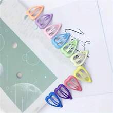 30pcs Y2K Style Candy Color Glossy Cute Aesthetic Girl Hair Clips, Small Claw Clips For Bangs, Fashion Accessory For Daily Outfit - Multicolor - View 4