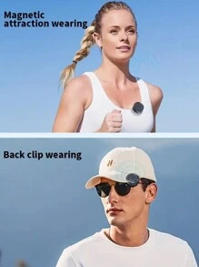 专业无线领夹式麦克风，无线一插两用领夹式麦克风，降噪、混响、自动连接，外观新颖新潮，提升您的音质 - 非常适合直播、采访、主持等场景 - 藍色 - 查看 7