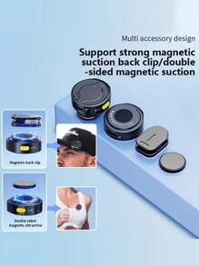 专业无线领夹式麦克风，无线一插两用领夹式麦克风，降噪、混响、自动连接，外观新颖新潮，提升您的音质 - 非常适合直播、采访、主持等场景 - 藍色 - 查看 10