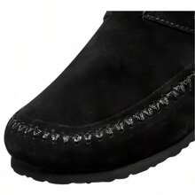 Skechers Sandalias de casa de mujer de la Serie WINTER de MODERN COMFORT, de moda casual, de unicolor, suaves y cómodas - Negro - Ver 5