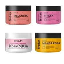 Exfoliating Soap Cream Body Moisturizer Bath PORAN Fruit Watermelon Liquid Body And Face Similar To Labotrat - 去角質套裝 4 - 查看 3