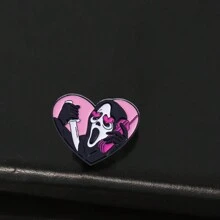 Pinos Engraçados para Mochilas Estéticas - Pinos de Esmalte de Fantasma Fofo em Atacado para Bonés - Broches de Esqueleto Kawaii, Pinos de Esmalte com Formato de Caveira de Liga Metálica para Estilo de Horror, Melhores Presentes