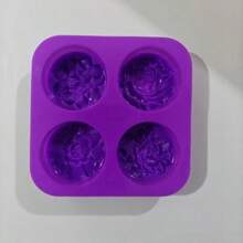 160g Thick Handmade Soap Silicone Mold, Heat-Resistant, Easy Demold, Suitable For Handmade Soap, Candle, Resin Crafts, Cold Process Soap Molds - Purple - View 14