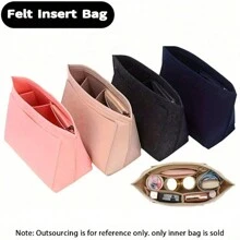 1 Túi Sắp Xếp Nhiều Túi Túi Vải Nỉ Dây Kéo Túi Bảo Quản Mỹ Phẩm Nhẹ Di Động Bên Trong Túi Bảo Quản Du Lịch Túi Đựng Túi Sắp Xếp Với Nhiều Túi Phù Hợp Với Dài C.Hamp Le Pliage S Túi Tote Dụng Cụ Học Tập Quà Tặng Giáo Viên Trở Lại Trường Phụ Kiện Giáo Viên - Xám - Xem 4