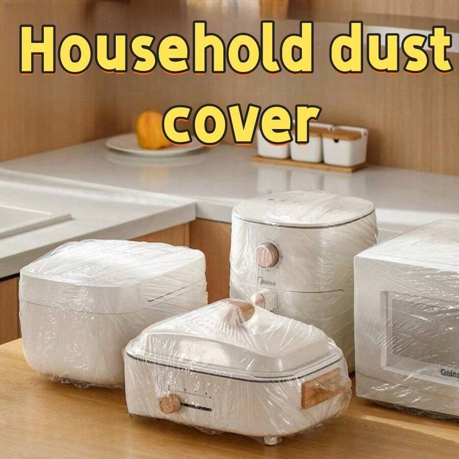 Vỏ bọc chống bụi dung sai cực lớn, Chống bụi cho ghế, Thiết bị gia dụng, Nồi cơm điện, Khay nướng nhà bếp, Lò vi sóng, Máy điều hòa không khí, Vỏ bọc màng trong suốt phổ thông, Vỏ bọc chống bụi dùng một lần dày - Nhiều màu - Xem 1