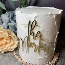 Customized Birthday Cake Decoration Banner, Happy Birthday Cake Decor, Personalized Acrylic, Suitable For Any Occasion, Birthday Anniversary Celebration, Family & Friends Gathering, Customized Design