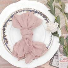 6/12/24/48pcs Set Cheese Printed Napkins, 50cm X 50cm Country Style Autumn Napkins, Suitable For Wedding, Autumn Dining Table Decoration