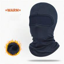 1/2 件防风紫外线面罩适用于骑行户外运动全脸面罩头套秋冬季保暖面罩户外运动羊毛头套骑行防风头盔内衬帽 - 彩色 - 查看 14