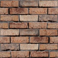 3D Effect Adhesive Wallpaper Aged Brown Brick Mineiro Bedroom Living Room 1m X 50cm - 彩色 - 查看 1