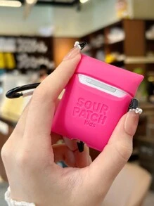 Cartoon Candy-Shaped Silicone Bluetooth Earphone Protective Case - Pink - View 4