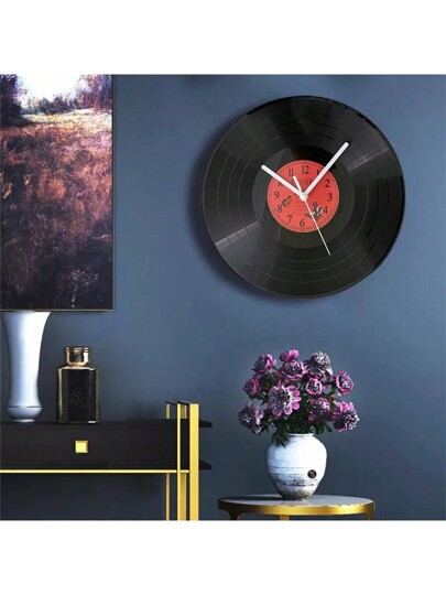Simulation Vinyl Record Retro Creative Klok Luxe Wand Cafe Bar ation Tafel Mute Sideboard ations Ornaments Art Desktop Painting High Sense Niche Living Room Painting.,Home ,Room Birthday Graduation Bedroom Dormitory Back To School Surprise Supplies view 3