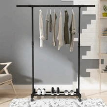 Estante sencilla para ropa LINMEX - Negro - Ver 2