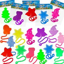 24/48 món đồ chơi tay dính Giáng sinh ngẫu nhiên phong cách Giáng sinh đồ chơi co giãn cho Giáng sinh nhồi tất Pinata đồ dùng dự tiệc - Nhiều màu - Xem 2
