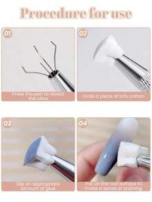 1 dụng cụ in móng tay kèm 50 miếng bọt biển dùng để in móng tay, dụng cụ sơn móng tay, phụ kiện sơn móng tay màu chuyển sắc DIY, dụng cụ vẽ móng tay nghệ thuật sáng tạo bằng bọt biển - Nhiều màu - Xem 7