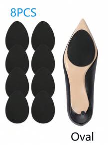 8pcs/Set Anti-Slip High Heel Pads, Self-Adhesive Rubber Insoles For 360° Anti-Slip Protection (See Image For Specific Styles)