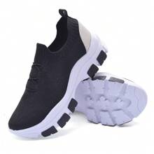 Women's Platform Sneakers With High Sole, Blogger Girl, Lightweight And Comfortable - 黑色 - 查看 6