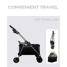 1pc In Stock Pet Stroller Pram Trolley, Suitable For Dogs, Cats, Teddy, Compact & Portable For Small Pets Dog Stroller Cat Stroller Pet Stroller Dog Strollers For Dogs - Multicolor - View 9