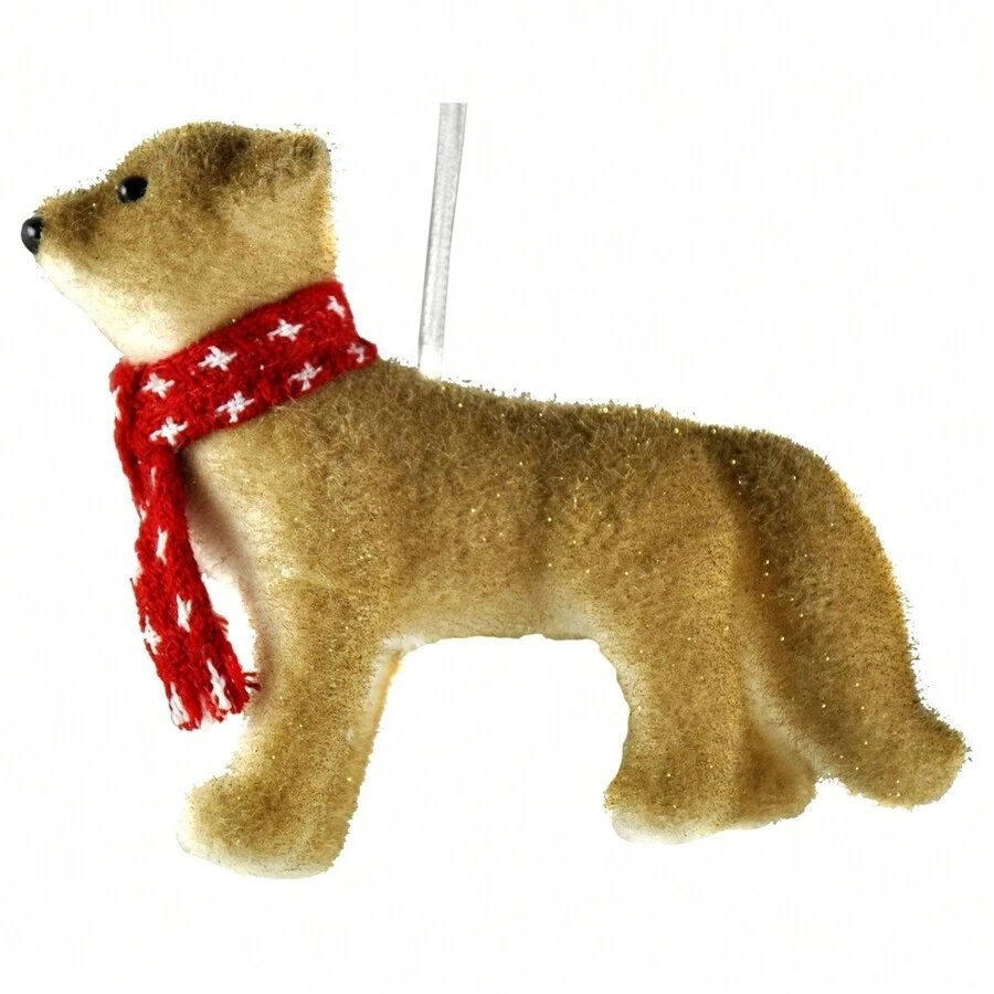 Styrofoam Wolf With Scarf 15cm Christmas Decoration - Màu nâu  Mocha - Xem 1