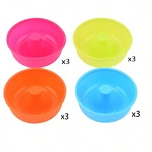 12 chiếc cốc đựng trứng xoắn ốc bằng silicon mini nhiều màu, cốc đựng bánh nướng xốp tròn bằng silicon dùng cho bánh pudding, thạch và bánh tart, dụng cụ và khuôn làm bánh trong bếp thích hợp cho bánh quy, bánh ngọt, sô cô la, món tráng miệng và bánh pudding tự làm - Nhiều màu - Xem 10