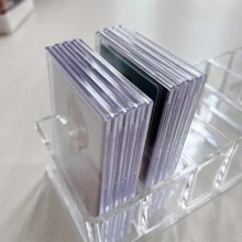 6 chiếc hộp bảo vệ khung ảnh Acrylic, hộp đựng thẻ trong suốt đựng thẻ Star Idol Mini, hộp đựng thẻ bằng nhựa cứng có kẹp - Nhiều màu - Xem 4