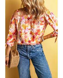 Azura Exchange Women's Floral Off The Shoulder Top - Multicolor - View 2