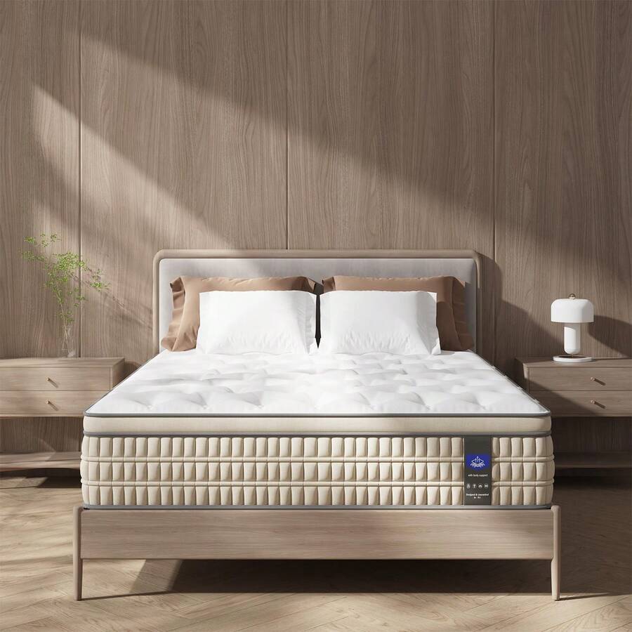 EMUQUD 14 Inch HotelCollection Hybrid Mattress For Extra Lumbar