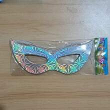 12 Laser Ball Masks, Holiday Decorative Paper Props, Suitable For Male And Female Holiday Gatherings, Mysterious Half Face Makeup Party Supplies, Suitable For 2025 New Year, Birthdays, Bachelor Parties, Adult Parties, Etc,