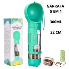 REVOLUTIONARY PET BOTTLE FOR OUTING 300ml MULTIFUNCTIONAL 5 IN 1 - Màu xanh bạc hà - Xem 9