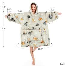 Narecte Oversized Blanket Hoodie Blanket For Women,Wearable Blanket Adult Giant Hoodie Cozy Sweatshirt Kawaii Stuff,Birthday Gifts For Women, For Sister,Teen Girl Gifts - Staffordshire - View 4