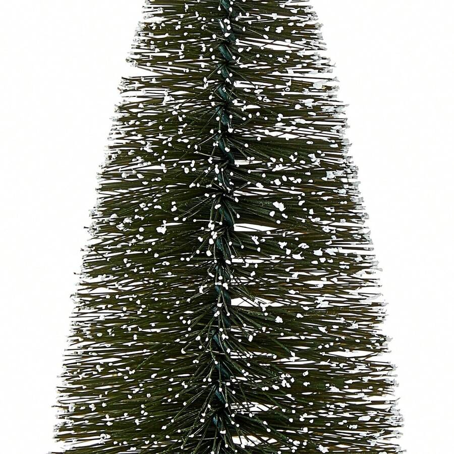 16Piece Flocked Green Christmas Village Tree Set SHEIN USA