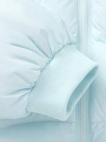 Balabala Girls' Down Jacket Cloud Patterned Warm Winter 2024 Outerwear - Ice Blue - View 7