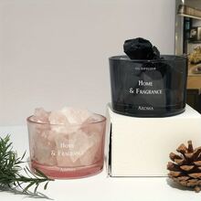 Cirelle 1pc Simple & High-End Crystal Aroma Stone With Glass Cup, Fragrance Diffuser Stone - No Oil, No Fragrance, Excellent New Home Decor Gift, Suitable For Moms & Women,Aromatherapy,House Freshener,Diffuser,Gift,Home Decor Gifts Birthday Graduation - Multicolor - View 10