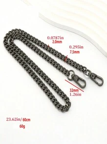 1/2/3pcs Metal Chain Shoulder Strap Bag Chain Accessories Handbag Straps For Crossbody Bag Chain Golden Chain Shoulder Strap Mahjong Bag Long Chain Accessories Underarm Bag Chain Replacement Shoulder Strap DIY Modification Accessories Extension Chain Single Shoulder Bag Crossbody Bag Universal DIY Handmade Detachable Straps Handle Shoulder Metal Replacement Chains Bag Parts Accessories - Multicolor - View 10