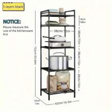 Giá để đồ nhiều lớp bằng thép không gỉ, phong cách Châu Á, kim loại và nhựa, giá để đồ đa năng tiết kiệm không gian, thích hợp cho nhà bếp và trang trí nhà cửa, đồ trang trí Giáng sinh - Nhiều màu - Xem 1