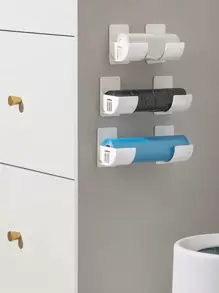 2/4 pezzi set portabuste adesivo e porta pellicola, organizer da parete per cucina per pellicola trasparente e sacchetti dell immondizia, soluzione multifunzionale senza foratura per armadi e frigorifero, salvaspazio per buste di plastica, pellicola e rotoli di carta, organizer versatile per cucina e bagno, porta pellicola e sacchi dell'immondizia senza foratura, adatto per compleanni, inaugurazione casa, Natale