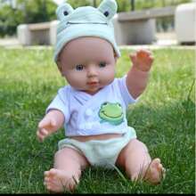 1 件 12 英寸/30 厘米逼真软橡胶婴儿娃娃，儿童娃娃，带衣服套装，时尚娃娃，生日礼物，儿童安慰和伴侣 - 兒童娃娃 - 查看 8