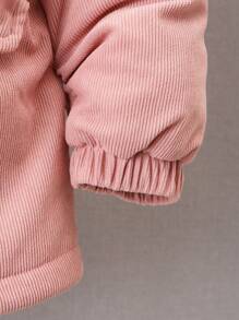 Chaqueta con capucha con orejas de conejo esponjosas, informal, para niña preadolescente, otoño e invierno