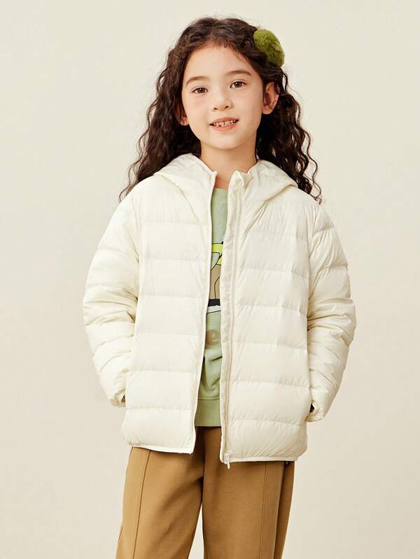 mini bala Chaqueta acolchada a prueba de viento y cálida para niños, niñas y familias, colección ligera para bebé