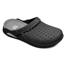 Orthopedic Sandal Babouche Clog Indicated For Fasciitis Spurs Boaonda - 黑/灰 - 查看 7