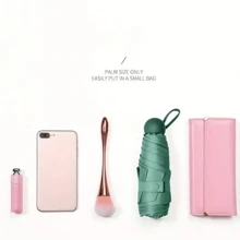 Mini Umbrella With Round Handle - Celeste - Ver 2