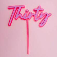 定制生日蛋糕装饰横幅，生日快乐蛋糕装饰，定制亚克力，适合任何场合，生日周年庆典，家人和朋友聚会，个性化 - 多色 - 查看 10