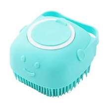 1 柔软硅胶宠物刷，宠物美容沐浴按摩刷（内置肥皂储存器）多功能狗毛按摩沐浴刷，适用于长毛和短毛猫狗（3 种颜色可选） - 彩色 - 查看 9