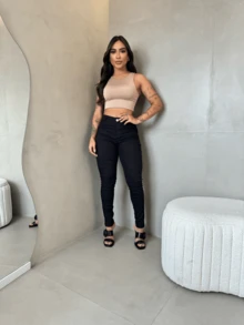 Women Bodysuits - 黑色 - 查看 2