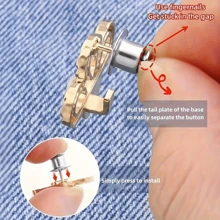1/2/4 pares de hebillas de cintura con diseño floral, ajustadores de cintura para faldas y pantalones vaqueros - Hebillas desmontables para ajustar el tamaño de la cintura de pantalones y faldas sin necesidad de coser, herramienta perfecta para ajustar la cintura