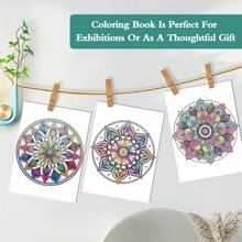 Professional Adult Coloring Book - Mystical Mandala Theme | 24 Pages Of Intricate Mandala Art Designs | 11.2x8.2 Inches | Premium Thick Paper | Ideal For Relaxation, Art Therapy, And Stress Relief | Perfect Christmas And Birthday Gift For Teens And Adults,Back To School,School Supplies