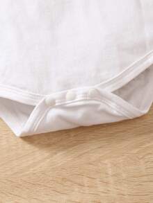 3pcs Christmas Outfit For Baby Boys: Lapel Long Sleeve Cotton Blend Jumpsuit, Plaid Overalls With Suspenders, Santa Hat, Christmas & New Year Gift - Burgundy - View 7