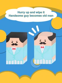 1pc Bald Man Funny Eraser, Creative Niche Genius Cute Cartoon High Quality Interesting Student Stationery
