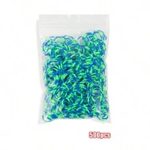 500 piezas/1000 piezas/1500 piezas - 40 gomas elásticas de colores surtidos para hacer pulseras DIY y otros accesorios únicos! Gran regalo para Halloween, Acción de Gracias, Navidad, Pascua - lazo para el cabello - Ver 10